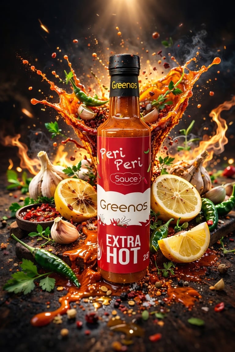 Greenos Peri Peri Extra Hot Sauce
